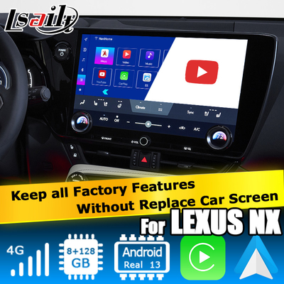 Lexus NX NX200 NX350h NX250 Android 11 antarmuka video multimedia carplay android auto