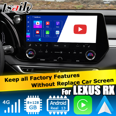 Lexus RX 2023 Android 11 antarmuka video didukung oleh Qualcomm RX350h RX500h RX350 RX450h+