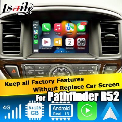 Nissan Pathfinder R52 Android 13 video Interface wireless carplay 8+128 Android basis