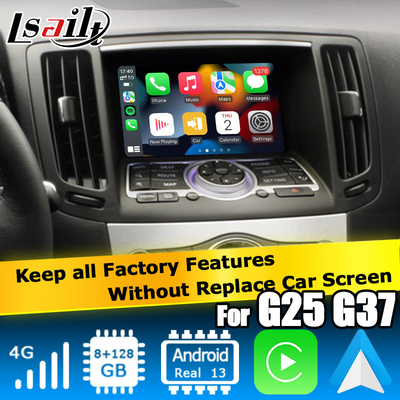 Infiniti G seri Skyline G37 G25 G35 Q40 V36 Android 13 antarmuka video dengan carplay android auto