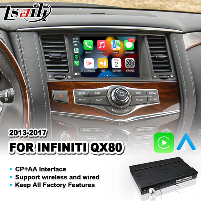Lsailt Wireless Android Auto Carplay Interface Untuk Infiniti QX80 2013-2017
