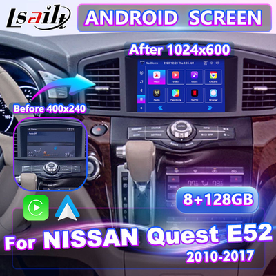 Lsailt 8 Inch Android Multimedia Carplay Interface Screen untuk 2011-2017 Nissan Quest E52