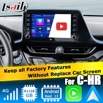 Toyota C-HR CHR Android 13 antarmuka multimedia dengan android auto carplay