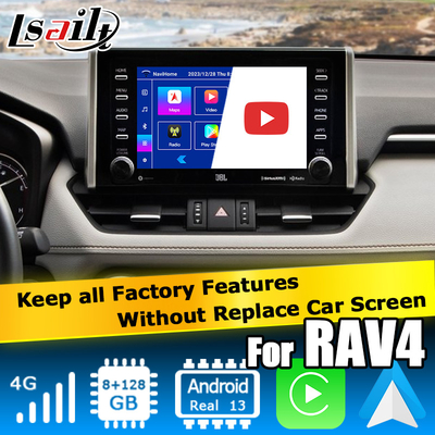 8+128GB Android 13 Carplay Android Interface Untuk Toyoat RAV4 2019 Untuk Hadirkan Touch N Go 3