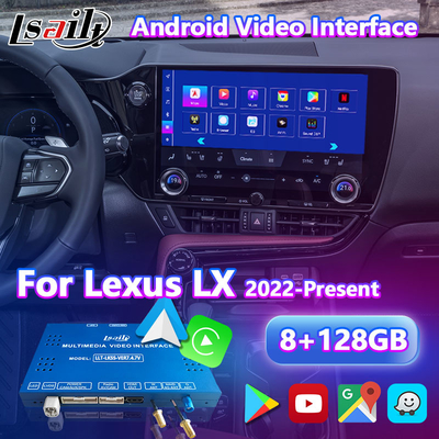 Lsailt Android Carplay Multimedia Video Interface untuk 2022-Present Lexus LX LX500d LX600 LX700h