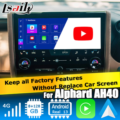 Toyota Alphard AH40 antarmuka multimedia Android 8+128GB dukungan Carplay Android Auto