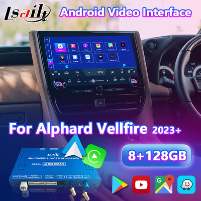 Lsailt Android Carplay Multimedia Video Interface untuk 2023-Present Toyota Alphard Vellfire 40 Series