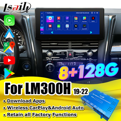 Android 13 Lexus Video Interface OEM Upgrade Screen untuk LM350 LM500H NX RX ES Retrofit Kits Termasuk YouTube, NetFlix,Wireless CarPlay