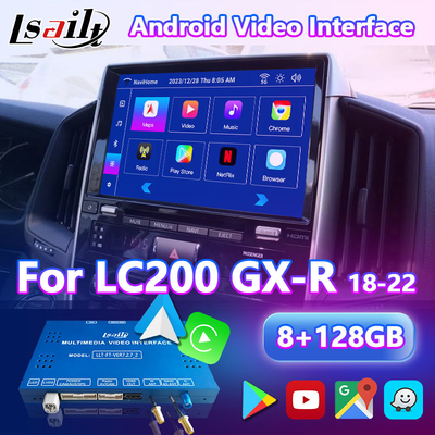 Antarmuka Video Multimedia Android Lsailt untuk Toyota Land Cruiser LC200 GX-R LC 200 GXR 2018-2022