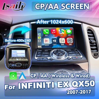 Layar Android Auto Carplay Lsailt untuk Infiniti EX25 EX35 EX37 EX30d EX QX50 tahun 2007-2017