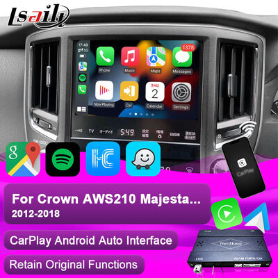 Antarmuka Apple CarPlay untuk Crown S210 AWS210 GRS210 GWS214 GWS215 Majesta Athlete Royal Saloon Terintegrasi Android Auto, Kamera Mundur, AC Climate