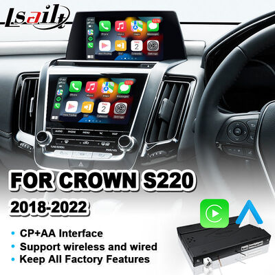 Antarmuka Android Auto Carplay Nirkabel Lsailt untuk Toyota Crown S220 2018-2022