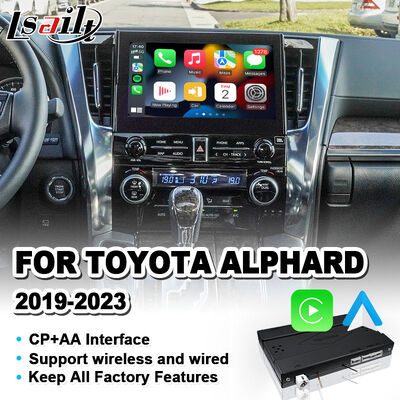 Lsailt Wireless Android Auto Carplay Interface untuk 2019 -2023 Toyota Alphard Vellfire JBL Versi Tinggi