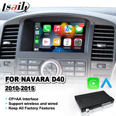 Antarmuka Android Auto Carplay Nirkabel Lsailt untuk Nissan Navara D40 2010-2015