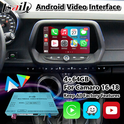 Antarmuka Multimedia Lsailt Android Navigation Carplay untuk Chevrolet Camaro