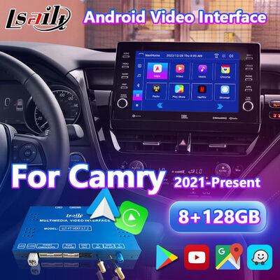 Antarmuka Video Navigasi Carplay Android Lsailt untuk Toyota Camry Hybrid XSE XLE SL SE XV70 2021-2024