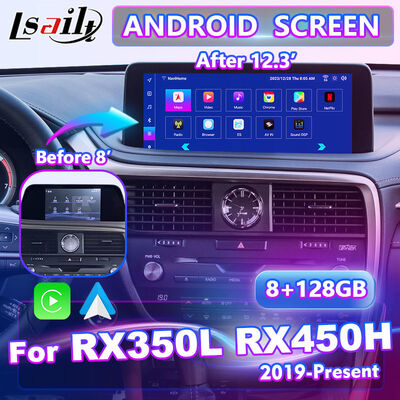 Layar Multimedia Android Carplay Lsailt untuk 2019-2021 Lexus RX 450h RX300 RX350L RX450hL RX350 RX450h