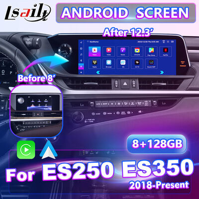 Lsailt Android Carplay Multimedia Interface Screen untuk 2018-2021 Lexus ES 250 ES300h ES350 ES250