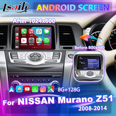 Layar Multimedia Carplay Android Lsailt untuk Nissan Murano Z51 2008-2014