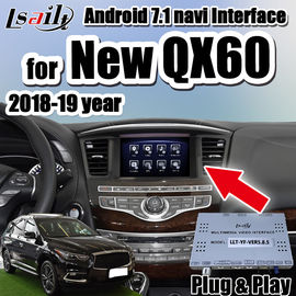 Plug&amp;Play Android 7.1 antarmuka video mobil untuk QX60 QX80 2018-2019 dukungan carplay tahun baru, ADAS, youtube