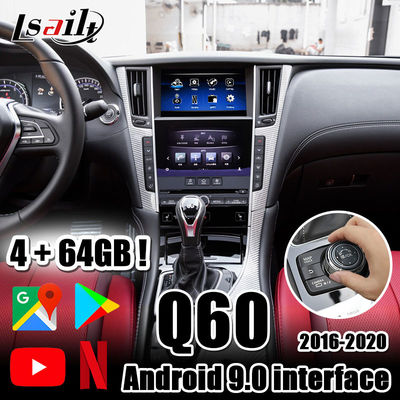 Lsailt 4GB CarPlay/Android Auto Interface dengan Android auto, YouTube, Netflix, Yandex untuk Infiniti 2016-sekarang Q50 Q60