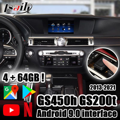 4GB Lexus GS Android Video Interface Control dengan joystick termasuk NetFlix, CarPlay, Android Auto untuk GS450h GS200t