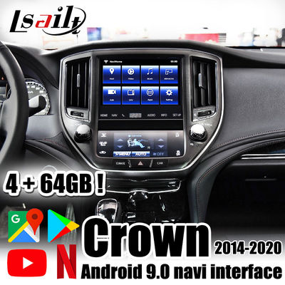 Lsailt Android 9.0 Multimedia Video Interface untuk Toyota Crown mendukung WIFI, Instalasi Tanpa Kerusakan 4+64GB