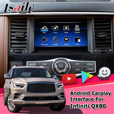 Antarmuka Multimedia Carplay Kotak Navigasi Android Antarmuka Video Infiniti QX80 2018