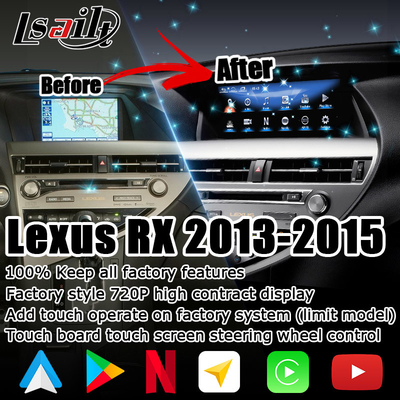 10,25 Inci Layar Android Lexus Penyesuaian DSP Lsailt Untuk RX350 RX450h