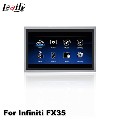 Lsailt 8 Inci Layar Multimedia Mobil Android Carplay Layar Untuk Infiniti FX35 FX37 FX50 2008-2010