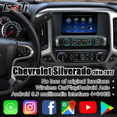 Antarmuka Multimedia Lsailt Carplay 4GB Untuk Chevrolet Silverado Tahoe MyLink