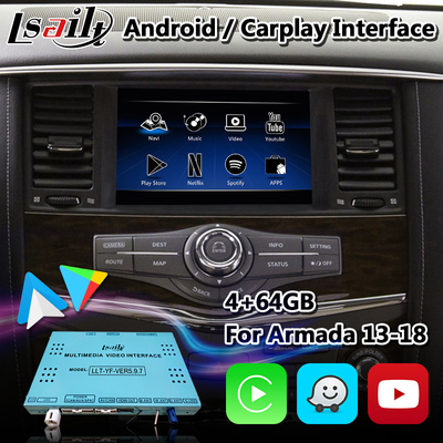 Lsailt Android Multimedia Interface untuk Nissan Patrol Y62 Dengan Wireless Carplay