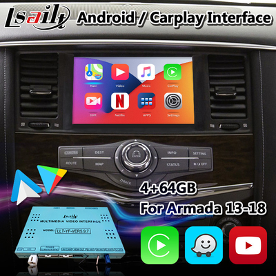 Kotak Antarmuka Video Mobil Android untuk Nissan Armada Dengan Carplay Otomatis Android Nirkabel