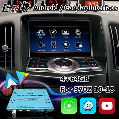 Antarmuka Android Carplay Lsailt untuk Nissan 370Z Dengan Youtube Waze NetFlix