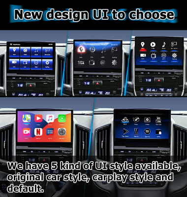 Kotak navigasi mobil Android 13 untuk Toyota LC200 GXR Fujitsu unit Carplay waze youtube tampilan belakang dll