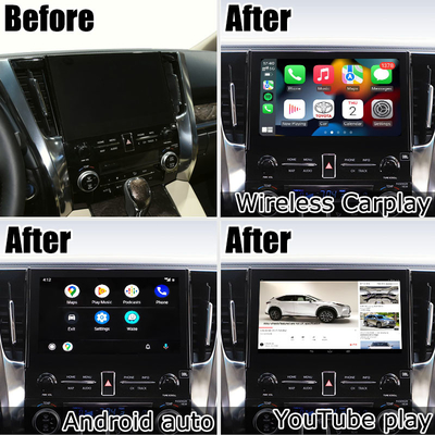 Antarmuka multimedia carplay nirkabel otomatis Android untuk Toyota Alphard Vellfire JBL