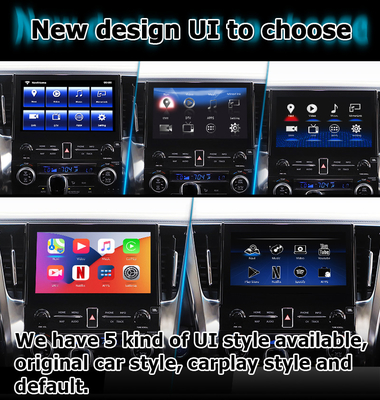 Antarmuka multimedia carplay nirkabel otomatis Android untuk Toyota Alphard Vellfire JBL