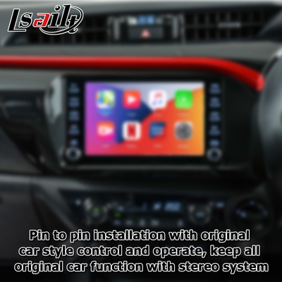 Toyota Hilux Android 13 antarmuka video multimedia nirkabel carplay android auto touch 3