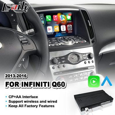 Lsailt Android Auto CP AA OEM Integrasi Carplay Interface Untuk Infiniti Q60 2013-2016
