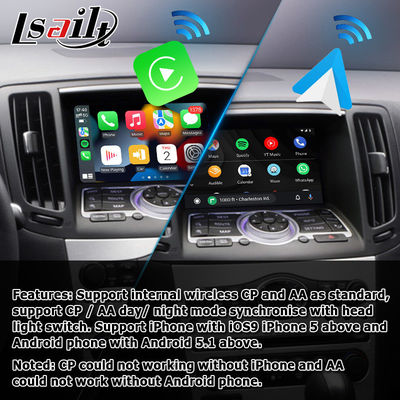 Wireless carplay android auto untuk Infiniti G37 G25 Q40 Q60 370GT skyline 08IT