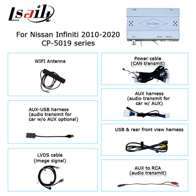 Modul mobil android carplay nirkabel untuk Infiniti G37 G25 Q40 Q60 370GT skyline 08IT