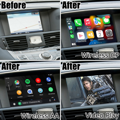Infiniti Q70 M35 M37 Nissan Fuga carplay nirkabel solusi otomatis android IT08 08IT