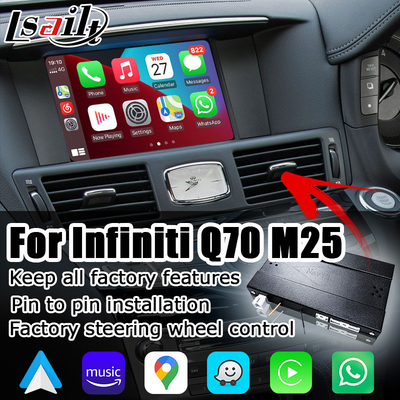 Infiniti Q70 M35 M37 Nissan Fuga carplay nirkabel solusi otomatis android IT08 08IT