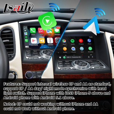 Wireless android auto carplay untuk kotak modul Infiniti EX35 EX25 EX37 QX50 EX IT08 08IT