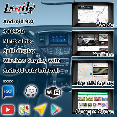 Layar multimedia Android Nissan Pathfinder R52 meng-upgrade sistem IT06 06It carplay