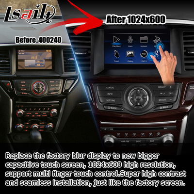 Layar multimedia Android Nissan Pathfinder R52 meng-upgrade sistem IT06 06It carplay