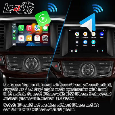 Layar multimedia Android Nissan Pathfinder R52 meng-upgrade sistem IT06 06It carplay