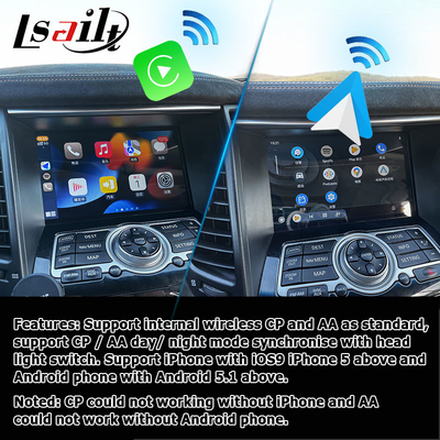 INFINITI QX70 FX35 FX37 HD upgrade layar carplay nirkabel android auto IT06