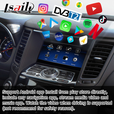 INFINITI QX70 FX35 FX37 HD upgrade layar carplay nirkabel android auto IT06