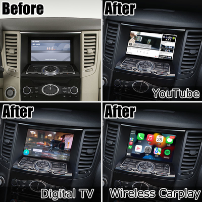 INFINITI QX70 FX35 FX37 HD upgrade layar carplay nirkabel android auto IT06